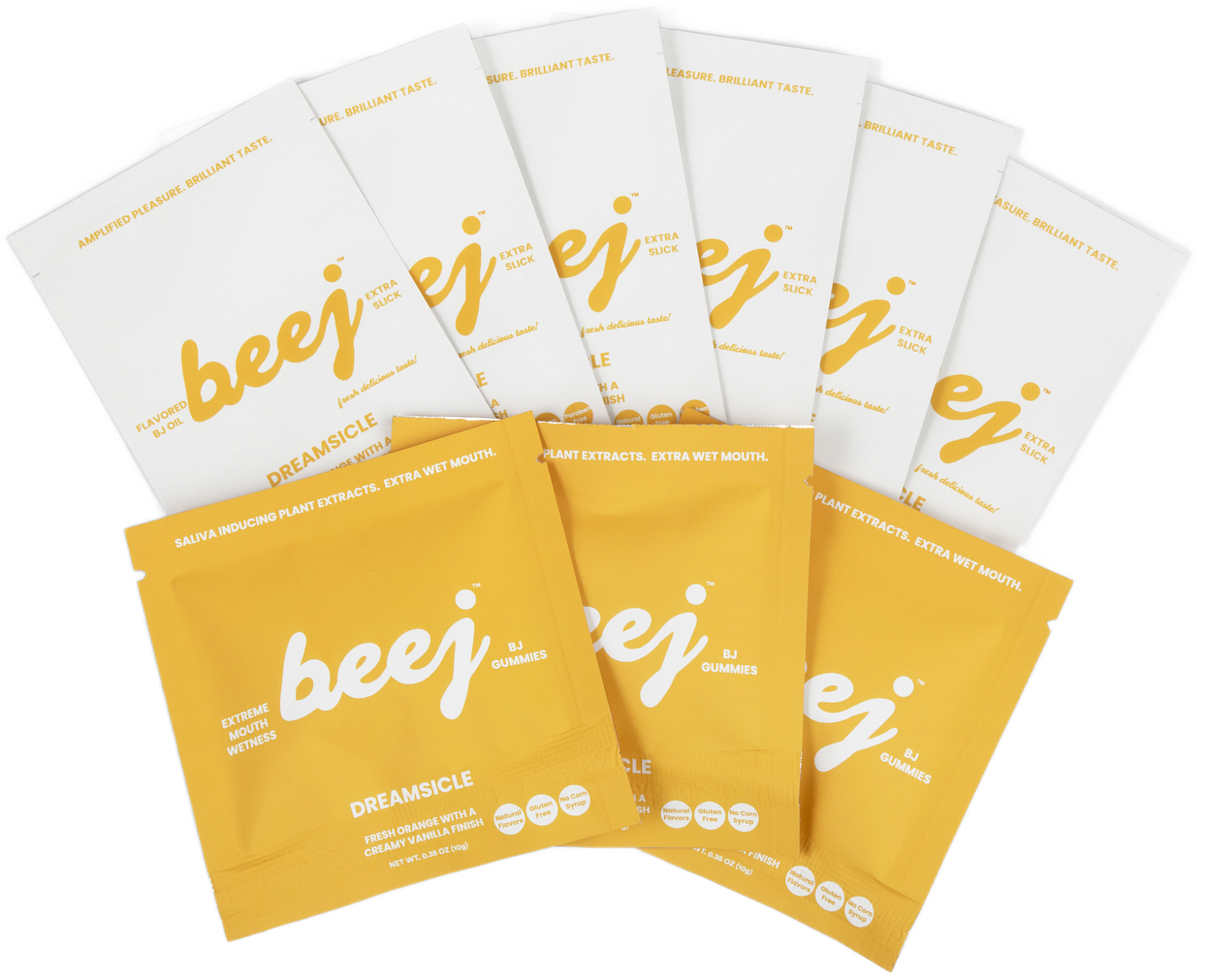 gummies and oil packets as part of the dreamsicle bunde