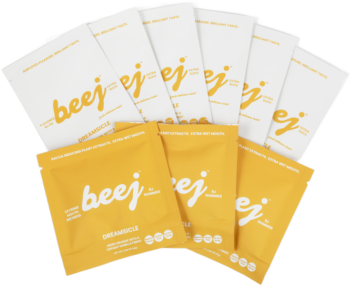 gummies and oil packets as part of the dreamsicle bunde