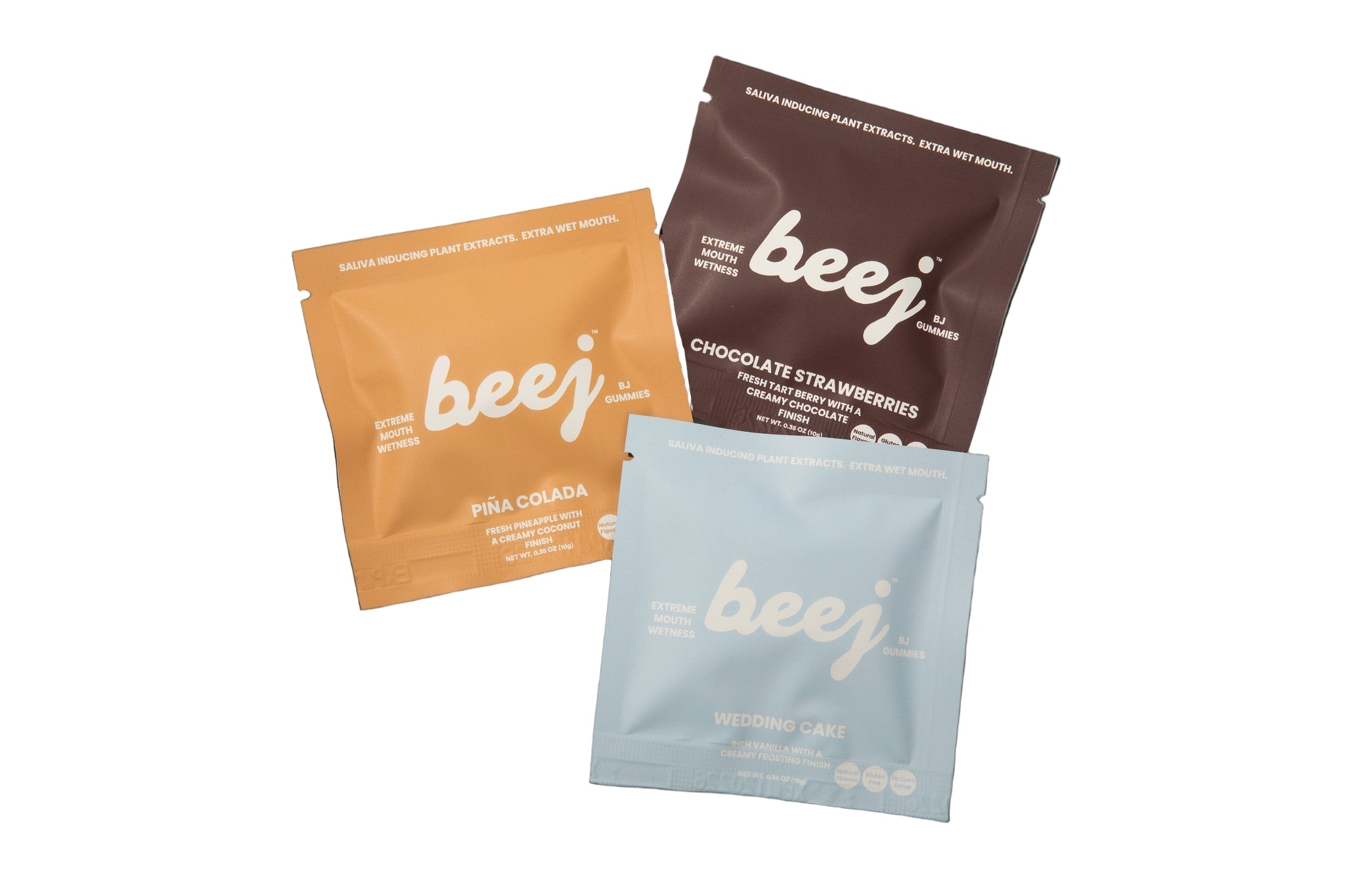 three pack of gummies by beej